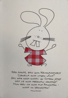 Postkarte mit Spruch von Heinz Erhardt