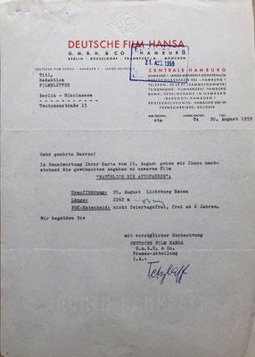Brief Erstaufführung