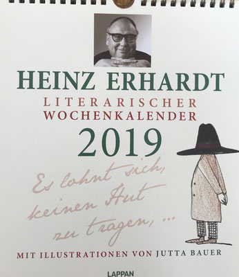 Heinz Erhardt - literarischer Wochenkalender 2019, Jutta Bauer