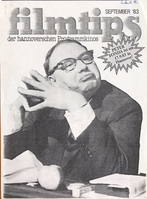 Filmtips, Kinoprogramm, Titelseite