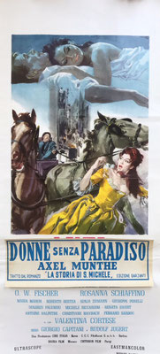 italienisches Filmplakat, Axel Munthe - Der Arzt von San Michele, u.a. mit Heinz Erhardt