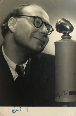 Heinz Erhardt, signiertes Agfa Echt Foto