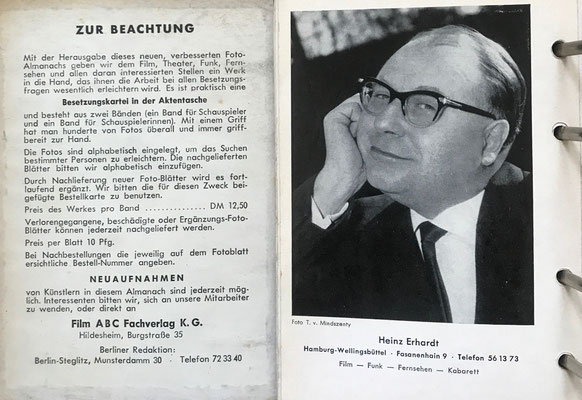 Film ABC, Registerkarte Heinz Erhardt