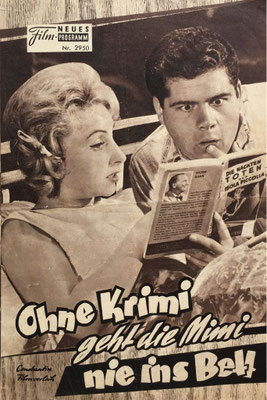 Heinz Erhardt, Ohne Krimi geht die Mimi nie ins Bett, org. Kino-Programmheft