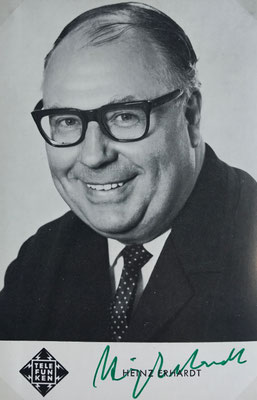 Heinz Erhardt, signierte Autogrammkarte