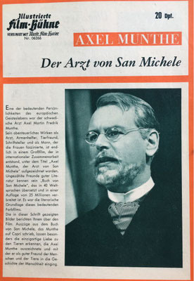 Filmprogrammheft, Axel Munthe - Der Arzt von San Michele, u.a. mit Heinz Erhardt