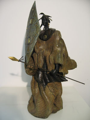 LE CHASSEUR AFRICAIN   Fonderie DELVAL     N° 7/8  VENDU      possibilité de commande PATINE et LAQUE