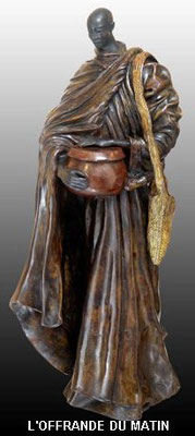 L'offrande du matin - FONDERIE DELVAL 6/8  VENDU   commande possible, tirage laqué possible                                            