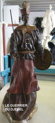 Le guerrier du Djebel -   FONDERIE DELVAL  N° 6/8  VENDU         possibilité de commande patine, possible tirage laqué