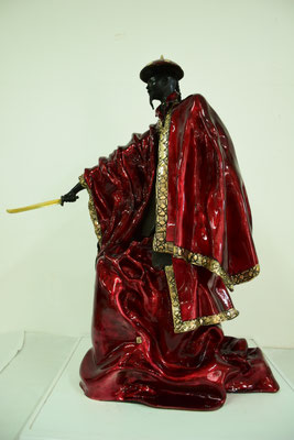 EN GARDE   Bronze Fonderie DELVAL    Patine laque  Paul BECKRICH     EA IV/IV   DISPONIBLE A LA VENTE