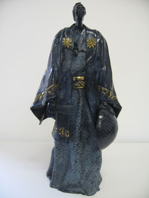 LE GARDIEN DU BUTSUDAN    FONDERIE DELVAL 2/8  VENDU      possibilité de commande,  tirage en laque possible