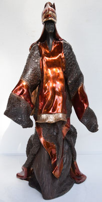 La femme de Tripoli    Bronze fonderie Delval N° 1/8 VENDU    Patine Laque Paul BECKRICH   commande possible