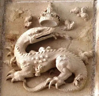 salamandre d'une moulure du château de Chambord