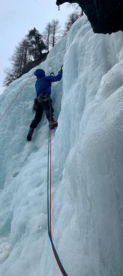 A l'assaut ! Une très belle qualité de glace !