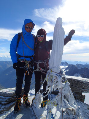 C'est fait ! Françoise et Dom au sommet !