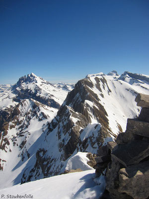 La vue du sommet côté est.
