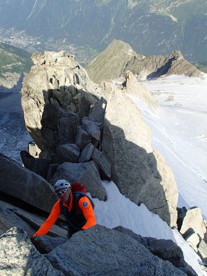 Antony en action. En bas en vallée, Chamonix