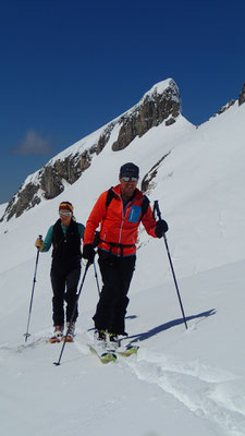 Dans la longue traversée sud sous Les Rochers de La Couarra