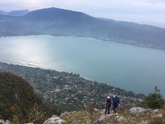 A la sortie de cette jolie voie escalade plaisir. Quel panorama !