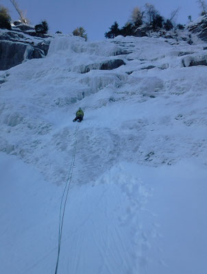 Après Bonhomme de Glace, départ dans la Grande Cascade