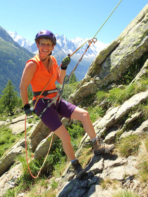 Françoise et la descente en rappel