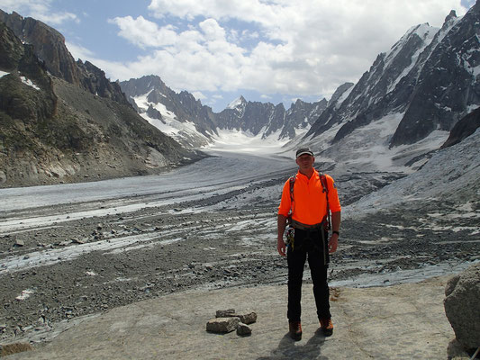 Photo obligatoire! Glacier d'Argentière et Mt-Dolent