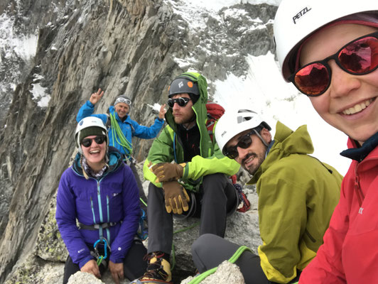 La cordée complète en selfie