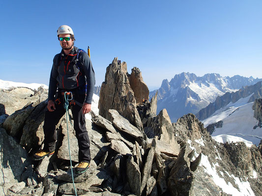 Pause sur l'arête, avant le rasoir