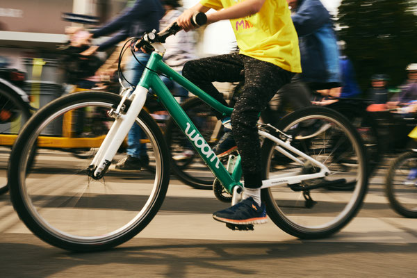 KIDICAL MASS 2022 - woom macht sich für familienfreundliche Mobilität stark, Copyright: VRATNY