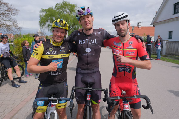 Die besten Herren: Tobias Häckl, Alexander Steffens und Martin Geretschnig