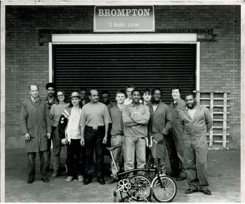 Das Team der ersten Stunde bei Brompton ©Brompton