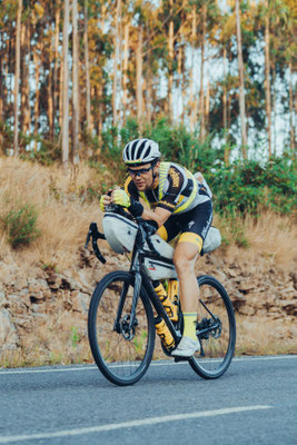 Christoph Strasser ist bisher mit seiner Fahrt zufrieden ©Lex Karelly