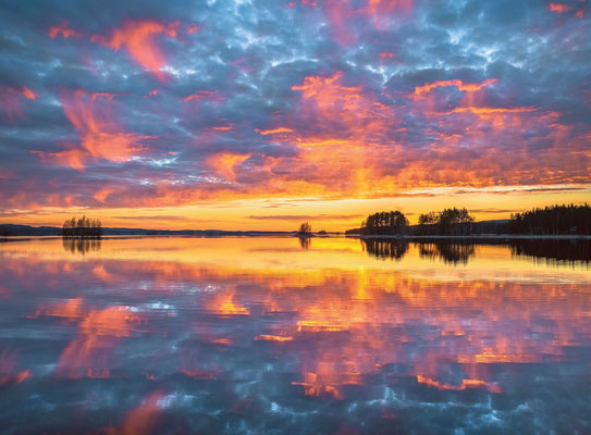 Mitternachtsonne in Lakeland/Finnland ©VisitFinland