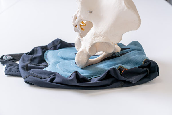 Pressure points on the cycling pad - MTB