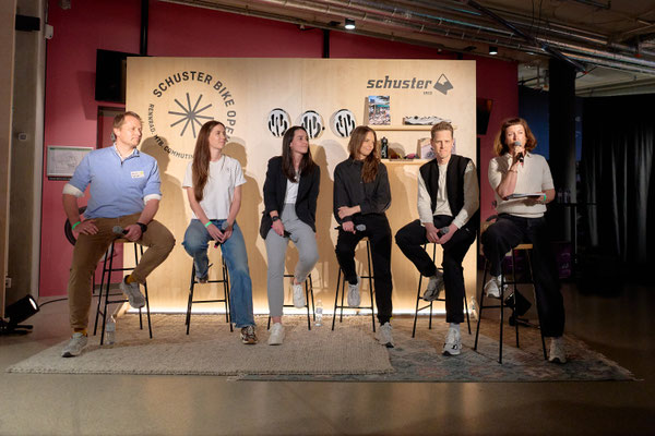 Panel Talk bei der Eröffnung der Fahrradabteilung im Sporthaus Schuster ©One More Agency