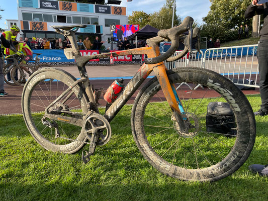 Sonny Colbrelli‘s Sieg (Bahrain-Victorious) bei Paris-Roubaix am 3. Oktober Copyright: Merida Europe