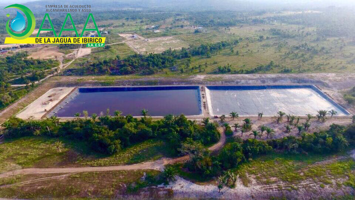 Vista panorámica Laguna de Oxidación del Municipio de La Jagua de Ibirico.
