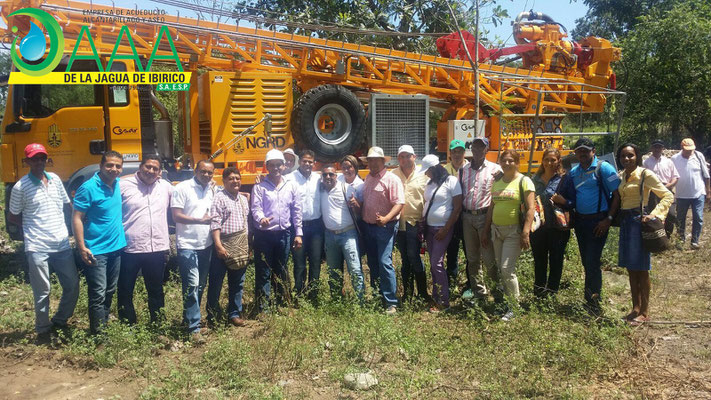 Socializando construcción de pozo profundo Bocatoma del Municipio de La Jagua de Ibirico.