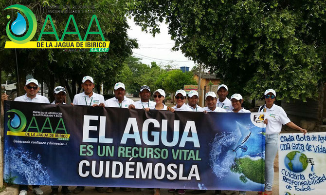 Celebración día del Agua por parte de la Empresa de Acueducto y Alcantarillado AAA DE LA JAGUA DE IBIRICO S.A. E.S.P