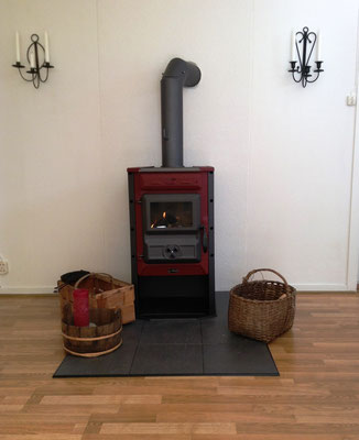 Kaminofen im Wohnzimmer