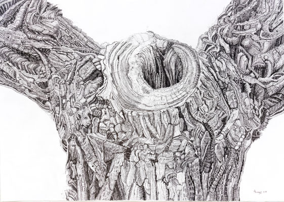 Ecce Homo / Indian ink, 85 x 120 cm, 2012