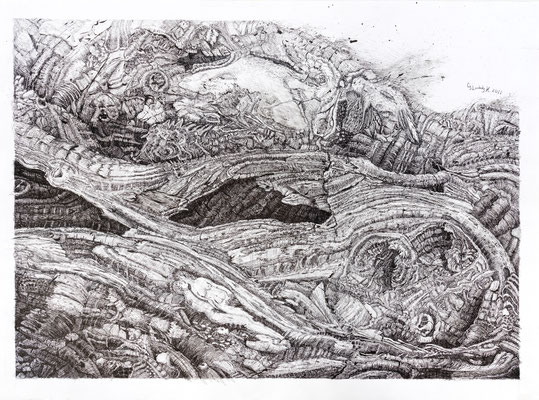 Landscape in Wood / 85 x 120 cm, 2011