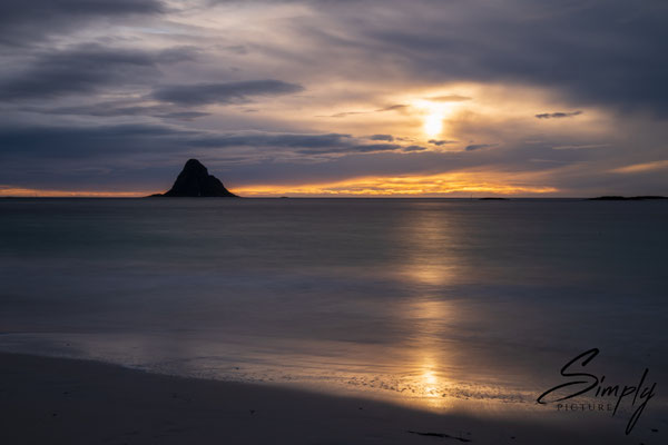 Sonnenuntergang auf in Andenes (Lofoten).