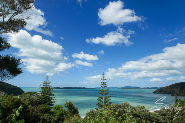 Russell, Wainui Lodge - BBH, Sicht über die Bucht