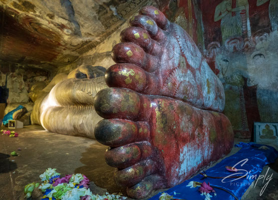 Buddha's Füsse in einer der Stupa