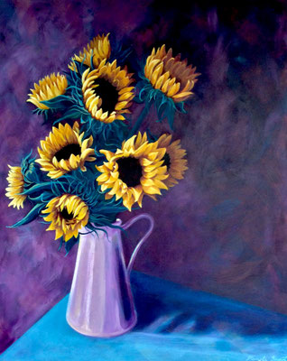 'Sunflowers' Acrylic unframed 60cm x 75cm £350