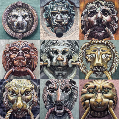 the Lions of Venice: original watercolour SOLD