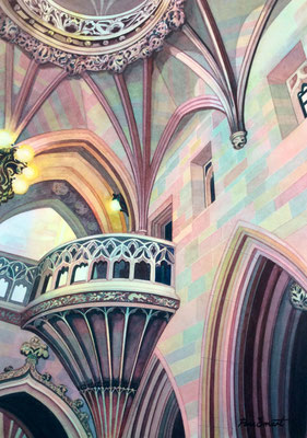 'The John Rylands Library' Watercolour SOLD