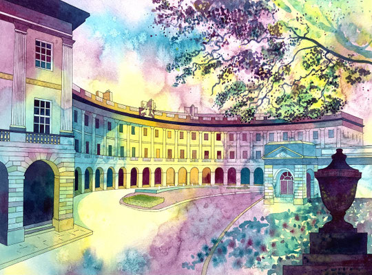 Light up the Crescent: original watercolour SOLD