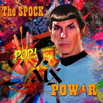 The Spock Power - 16''x16'' - Canvas with paints, glue and varnish